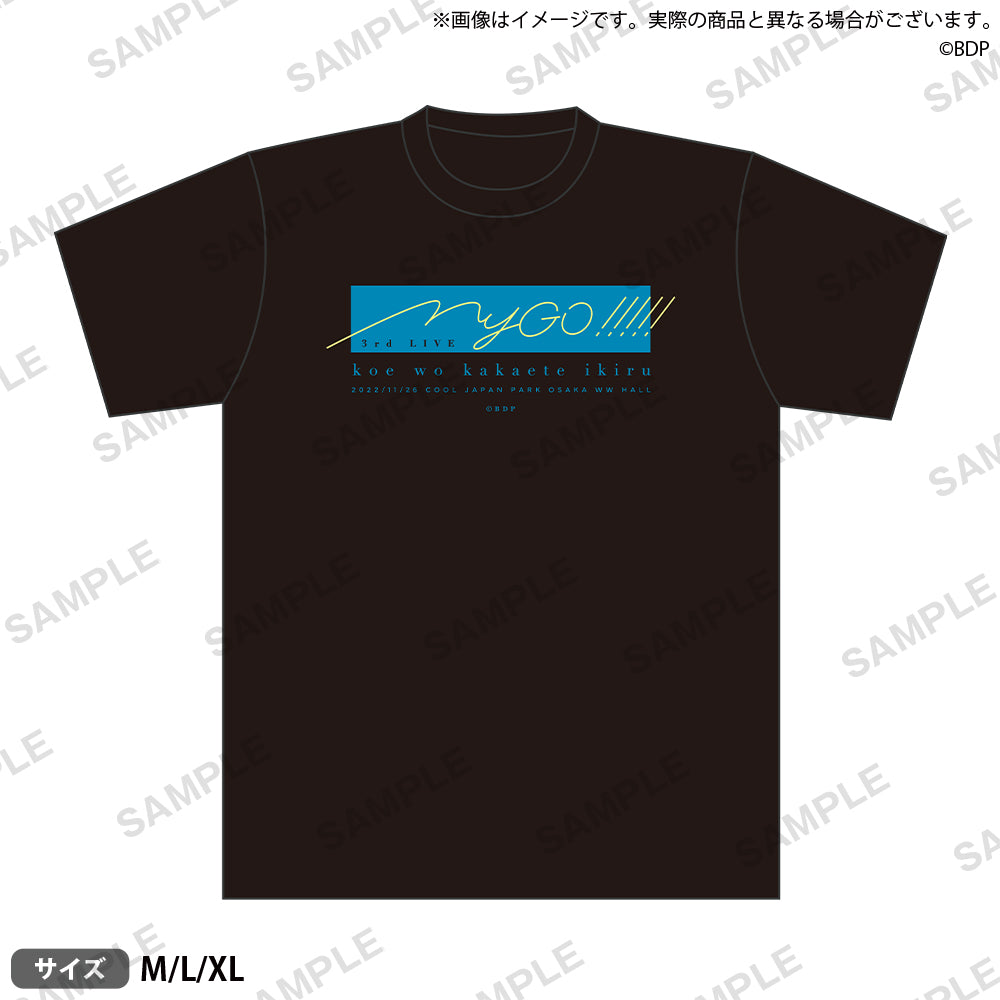 MyGO!!!!! 3rd LIVE "Live With a Voice" T-Shirt
