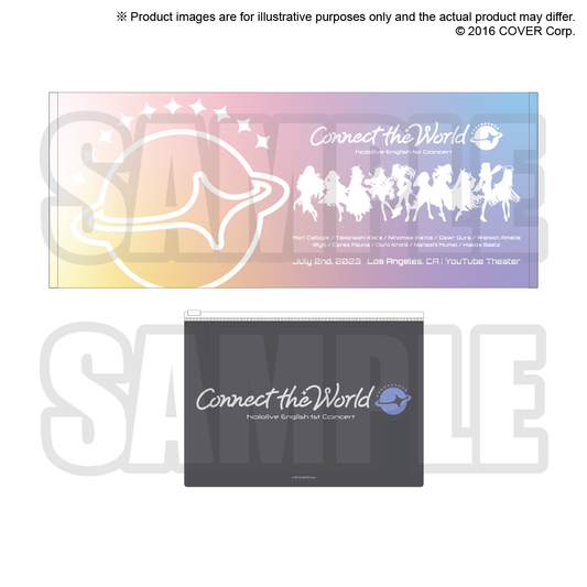 hololive English 1st Concert -Connect the World- Towel with PVC Pouch