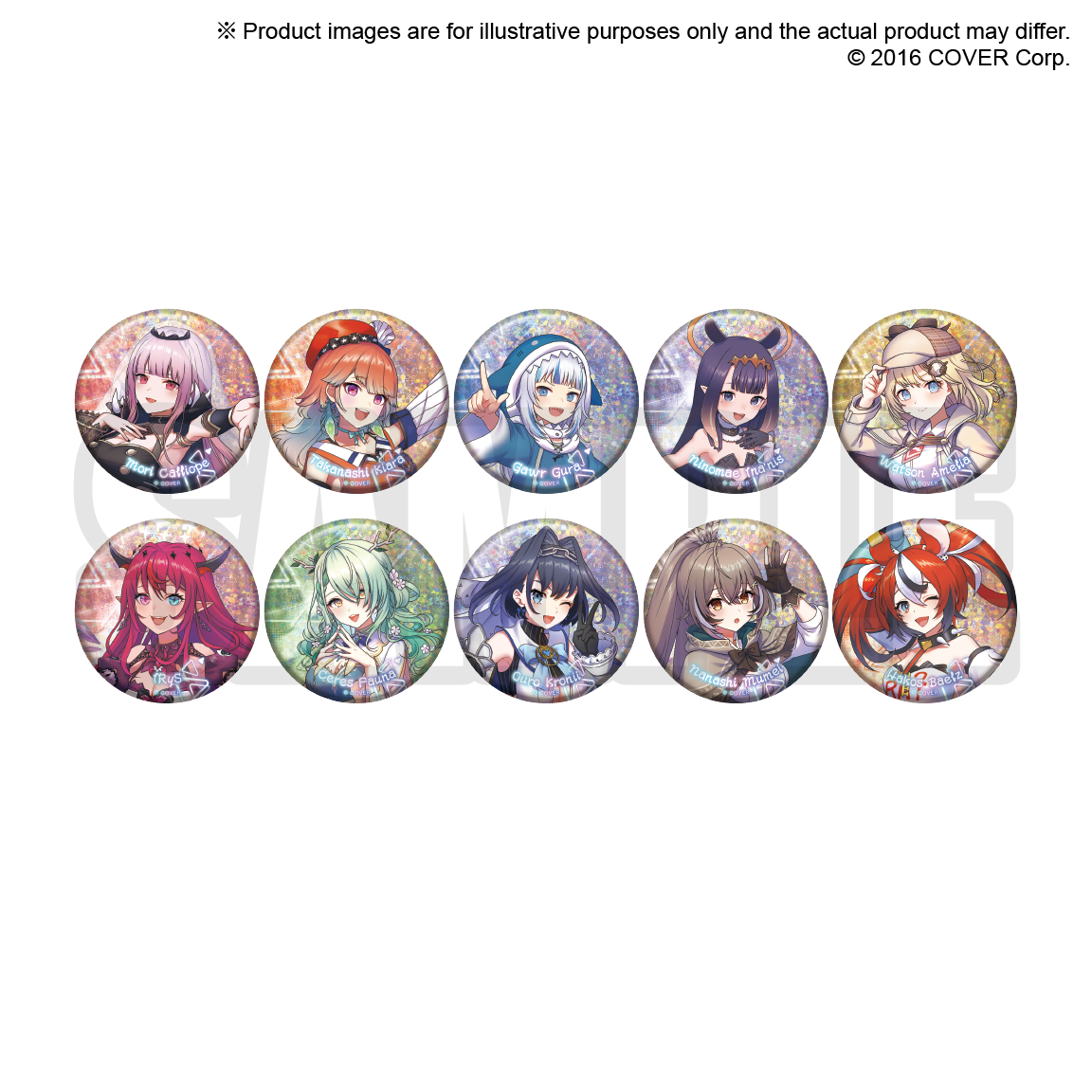 hololive English 1st Concert -Connect the World- Random Button Badges