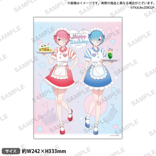 Re:ZERO -Starting Life in Another World- "Ram and Rem Birthday 2023" Canvas Art
